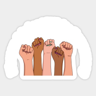 Women Against White Supremacy Gift For Her / Democrat Activist Protest Gift Idea Sticker